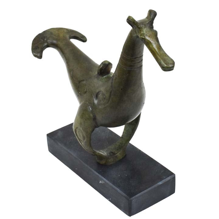 Ancient Greek Bronze Horse Sculpture handmade Statue 15cm 2024