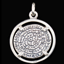 Load image into Gallery viewer, Phaistos Disk Pendant - Sterling Silver - Minoan Period
