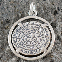 Load image into Gallery viewer, Phaistos Disk Pendant - Sterling Silver - Minoan Period
