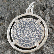 Load image into Gallery viewer, Phaistos Disk Pendant - Sterling Silver - Minoan Period
