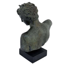 Load image into Gallery viewer, Ephebe of Marathon Bronze bust - Youth boy statue - National Museum reproduction
