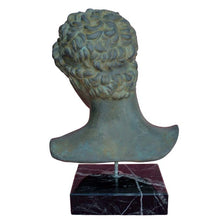 Load image into Gallery viewer, Ephebe of Marathon bust - Casting stone with Bronze color effect statue - Young boy
