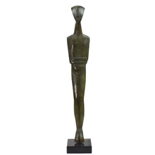 Load image into Gallery viewer, Cycladic Bronze Idol - Abstract Art - Simplicity - Aegean Culture Ancient Greece
