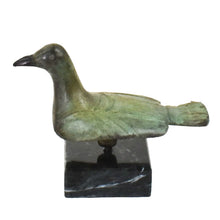 Load image into Gallery viewer, Bronze Pigeon sculpture on marble base
