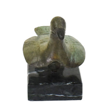 Load image into Gallery viewer, Bronze Pigeon sculpture on marble base
