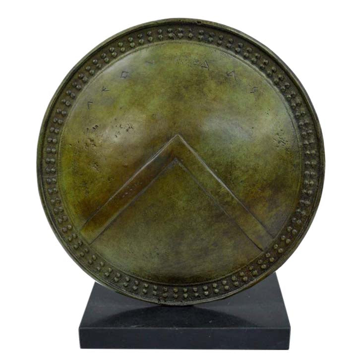 King Leonidas bronze small shield - Spartans Armor Ultimate Warriors Thermopylae