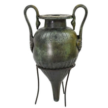 Load image into Gallery viewer, Bronze Rhyton Vase with Swans - Ancient Greek Art - Lost Wax Method
