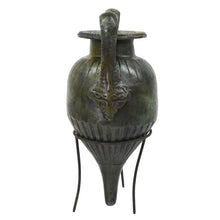 Load image into Gallery viewer, Bronze Rhyton Vase with Swans - Ancient Greek Art - Lost Wax Method
