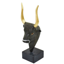 Load image into Gallery viewer, Minoan Bull Bronze small Head - Minoan Art - Ancient Crete Knossos
