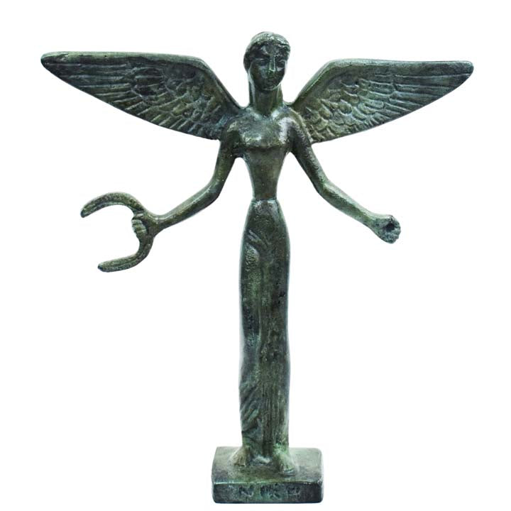 Nike Winged Goddess of Victory Bronze sculpture - Daughter of Titan Pallas Styx