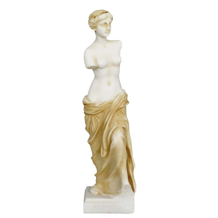 Aphrodite Alabaster aged sculpture - Goddess Of Love Beauty Fertility - Venus