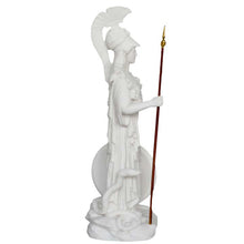 Load image into Gallery viewer, Goddess Athena Alabaster statue - Symbol of Wisdom Strength Strategy - Minerva
