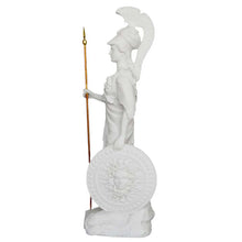 Load image into Gallery viewer, Goddess Athena Alabaster statue - Symbol of Wisdom Strength Strategy - Minerva
