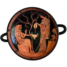 Load image into Gallery viewer, Goddess Athena and Heracles Small Red Figure Kylix at Munich Staatliche Museum
