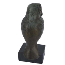 Load image into Gallery viewer, Owl of Athens Bronze small statue on Marble Base - Goddess Athena symbol
