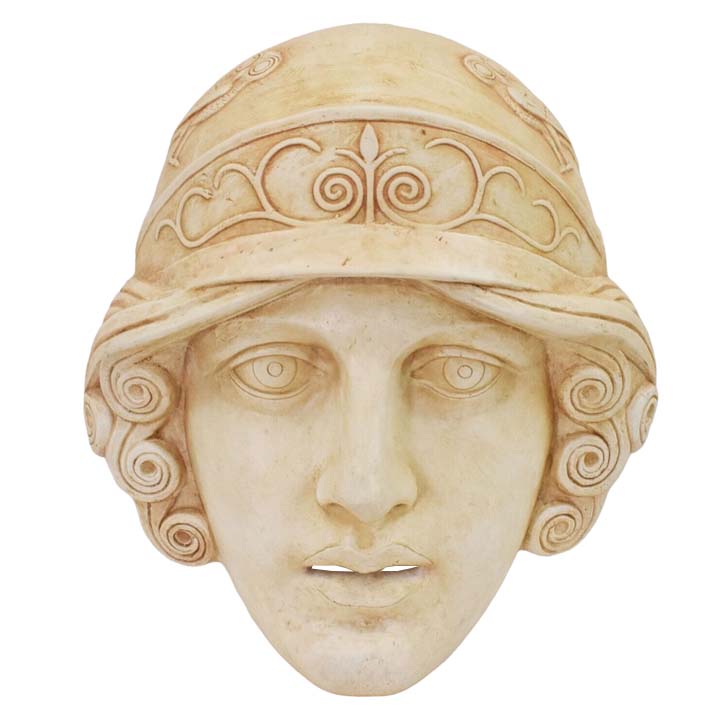 Goddess Athena Mask - Ancient Greek Theater Comedy Tragedy - Protector of Athens