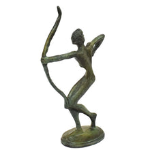 Load image into Gallery viewer, Archery Athlete Bronze statue sculpture - Olympic Games sport - Archer - Bowman
