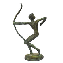 Load image into Gallery viewer, Archery Athlete Bronze statue sculpture - Olympic Games sport - Archer - Bowman
