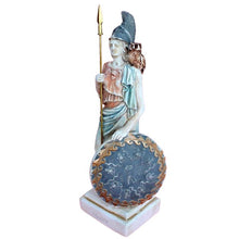 Load image into Gallery viewer, Goddess Athena with her Owl sculpture statue - Symbol of Wisdom
