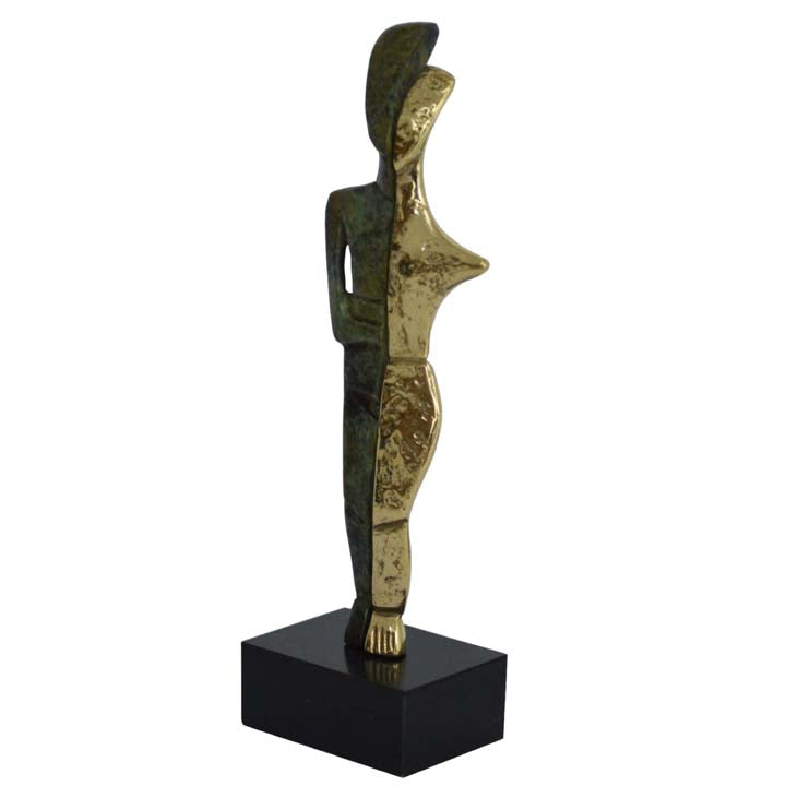 Bronze Cycladic twin idol - Abstract Art - Simplicity - Aegean culture ...