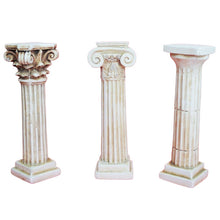 Load image into Gallery viewer, Set of 3 small Columns - Classical Architecture - Ionic Doric Corinthian Order
