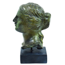 Load image into Gallery viewer, Aphrodite bronze bust sculpture - Museum Replica - Venus Goddess of Love Beauty
