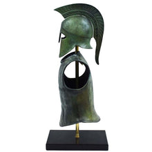 Load image into Gallery viewer, Greek Spartan Corinthian Armor Helmet Pure Bronze set - Hoplite soldier infantry
