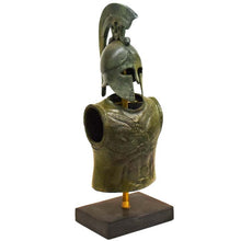 Load image into Gallery viewer, Greek Spartan Corinthian Helmet Armor small Bronze set Hoplite soldier infantry
