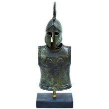 Load image into Gallery viewer, Greek Spartan Corinthian small Helmet Armor Bronze set Hoplite soldier infantry
