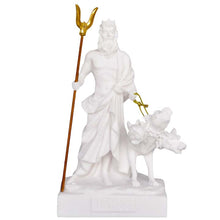 Load image into Gallery viewer, Hades and Cerberus small Alabaster statue - Ancient God of The Underworld Pluto
