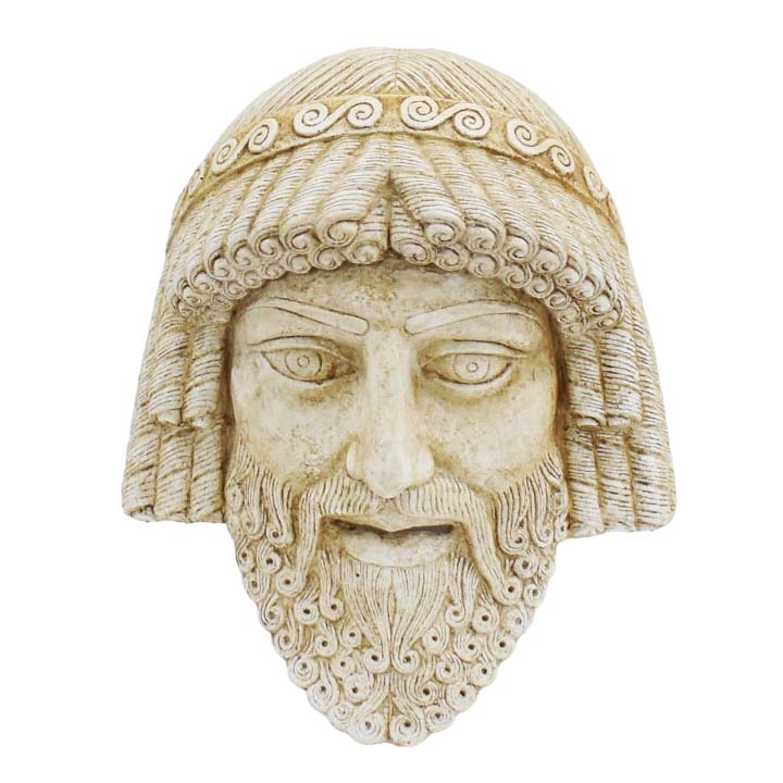 Zeus mask - Ancient Greek Theater - King of Gods - Ruler of Sky and Thunder