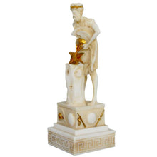 Load image into Gallery viewer, Hephaestus Alabaster aged small statue - God of Fire Volcanoes Blacksmith - Vulcan
