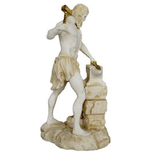 Load image into Gallery viewer, Hephaestus Alabaster aged statue God of Fire Volcanoes Blacksmith - Vulcan
