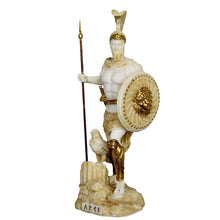 Load image into Gallery viewer, Ares God of war Alabaster aged statue - Greek God of Olympus - Spirit of Battle
