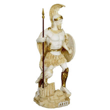 Load image into Gallery viewer, Ares God of war Alabaster aged statue - Greek God of Olympus - Spirit of Battle
