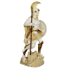 Load image into Gallery viewer, Ares God of war Alabaster aged statue - Greek God of Olympus - Spirit of Battle
