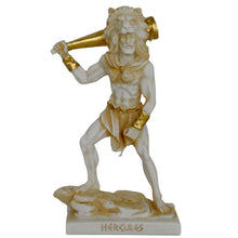 Load image into Gallery viewer, Heracles Hercules Alabaster aged statue - Ancient Greek Hero Demigod - Zeus son
