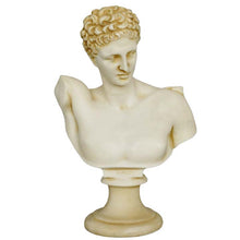 Load image into Gallery viewer, Hermes Alabaster aged Bust - The Messenger of Gods - Mercury God of Luck
