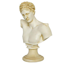 Load image into Gallery viewer, Hermes Alabaster aged Bust - The Messenger of Gods - Mercury God of Luck
