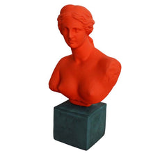 Load image into Gallery viewer, Aphrodite Red bust sculpture - Goddess of Love Beauty Fertility - Venus
