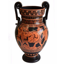 Load image into Gallery viewer, Achilles Hector Menelaos Paris - Trojan War - Red Figure Volute Krater Vase
