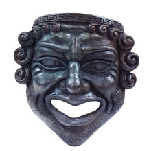 Load image into Gallery viewer, Ancient Greek Theater Comedy Mask - Bronze Color Effect
