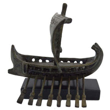 Load image into Gallery viewer, Ancient Bronze Miniature Ship Trireme - Bireme - Penteconter - Athenian Spartan Fleet
