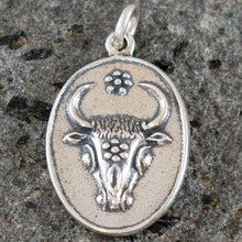 Load image into Gallery viewer, Minoan Bull Sterling Silver Pendant - Knossos Palace
