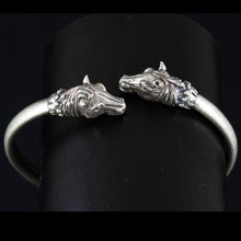 Load image into Gallery viewer, Horse Head Silver Bracelet - Symbol of Wealth - Prosperity
