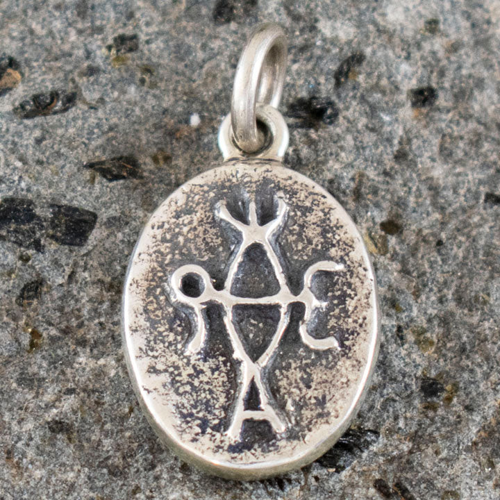 Byzantine Sterling Silver Monogram Pendant