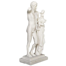 Load image into Gallery viewer, Hermes and Dionysus of Praxiteles Alabaster mini sculpture - Olympia museum
