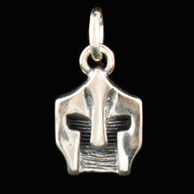 Load image into Gallery viewer, Spartan Helmet Silver Mini Pendant - King Leonidas - Warriors - Thermopylae
