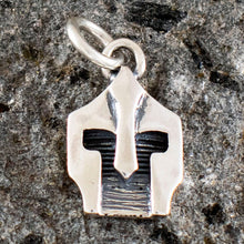 Load image into Gallery viewer, Spartan Helmet Silver Mini Pendant - King Leonidas - Warriors - Thermopylae
