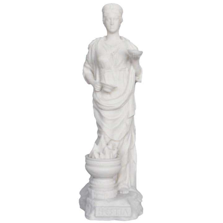 Hestia Alabaster statue - Greek Goddess of the Family and the State